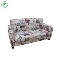 Unique design High quality newspaper style hotel reception room furniture 2 seats hotel sofa