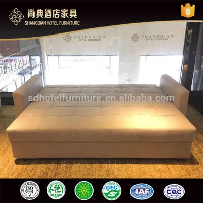 Flexible Wooden Design Hotel Sofa Cum Bed For Sale